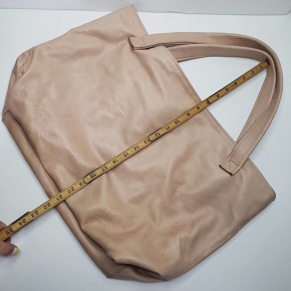 Jamie Handbags Large Leather Tote‎ Bag Blush Beige - Picture 11 of 11